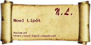 Noel Lipót névjegykártya