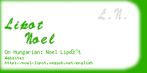 lipot noel business card